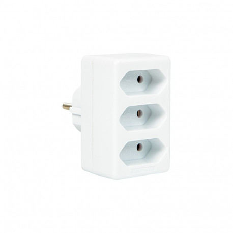 98-603# Rozgałężnik r-3 pr 3 gniazda bez uziemienia płaskie