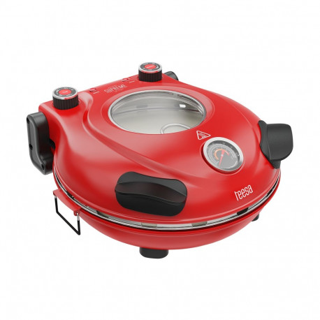 TEESA SUPREME +, 1200 W, 32 cm, aknaga, eemaldatav kivi, kahe küttekehaga juhitav pitsahahi