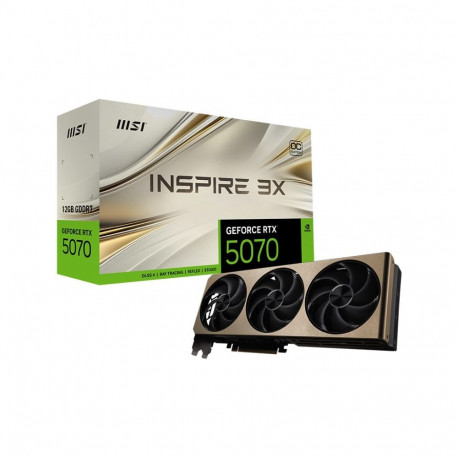 MSI GeForce RTX 5070 12G INSPIRE 3X OC NVIDIA 12 GB GDDR7