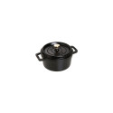 "Staub La Cocotte 20cm rund. schwarz. Gusseisen"