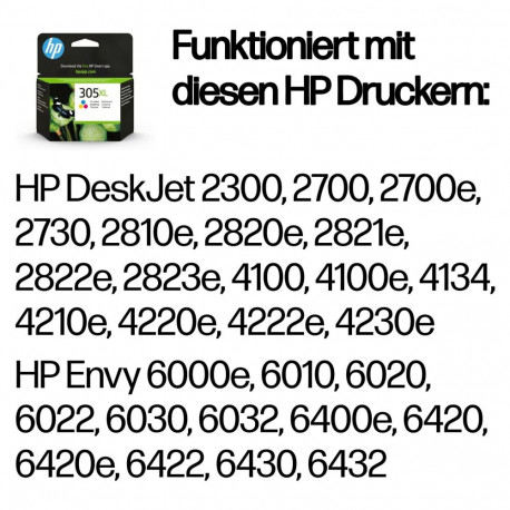 "HP Tinte 305XL 3YM63AE Color (Cyan/Magenta/Gelb)"