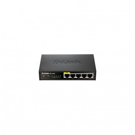 D-Link DES-1005P Unmanaged L2 Fast Ethernet (10/100) Power over Ethernet (PoE) Black