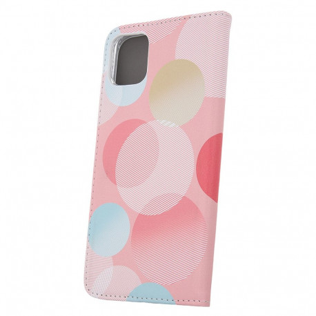 Kaardivahega mobiiliümbris Setty Galaxy A14 Wallet Smart Trendy, pastell ringid