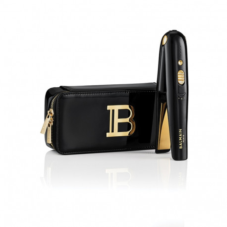 BALMAIN HAIR juhtmevaba titanium sirgendaja must kuld  / Titanium Cordless Straightener Gold & Black