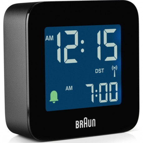 Braun raadiojuhtimisega äratuskell BC 08 B-DCF ekspositsioonimudel, must