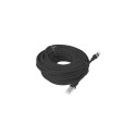 PATCHCORD CAT.6 UTP 15M BLACK FLUKE PASSED LANBERG