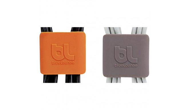 Bluelounge CableClip medium, tumehall ja oranž