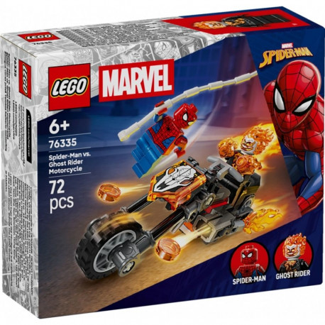 Klocki super heroes 76335 spider-man kontra ghost rider na motocyklu
