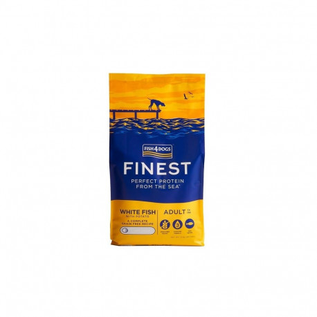 FISH4DOGS Finest Ocean White fish M/L - dry dog food - 12kg