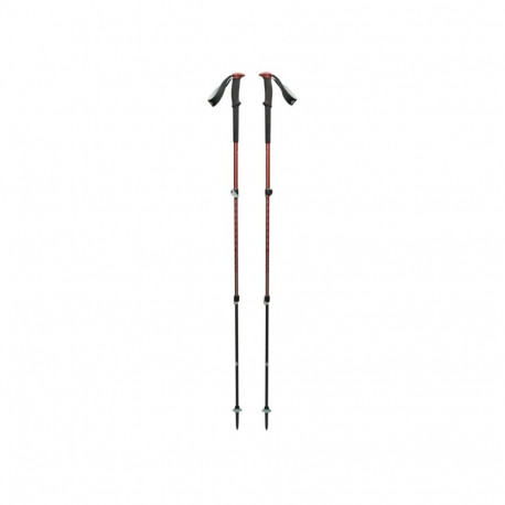 Trekkingstöcke Trail (rot/mint, 1 Paar, 100-140 cm)