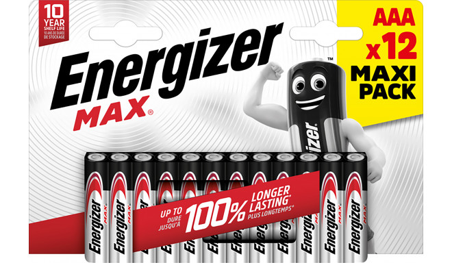 Energizer patarei Max Alkaline AAA DHP12