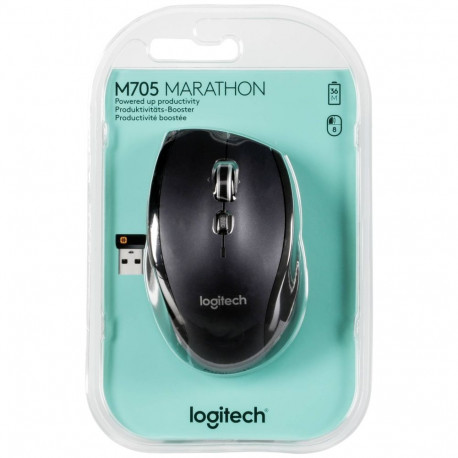 Logitech hiir M705 juhtmevaba, must (910-001949)