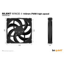 CASE FAN 140MM SILENT WINGS 4/BL097 BE QUIET