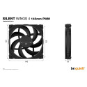 CASE FAN 140MM SILENT WINGS 4/BL096 BE QUIET