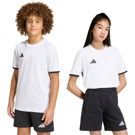 adidas laste särk Entrada 26 Tee JZ6670 152cm, valge