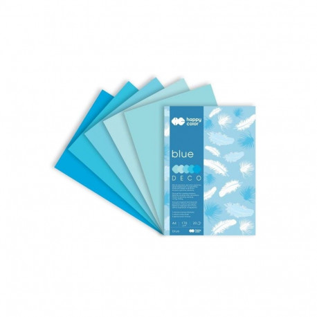 Värviline paber Deco A4, 170g/20lk - Sinised toonid