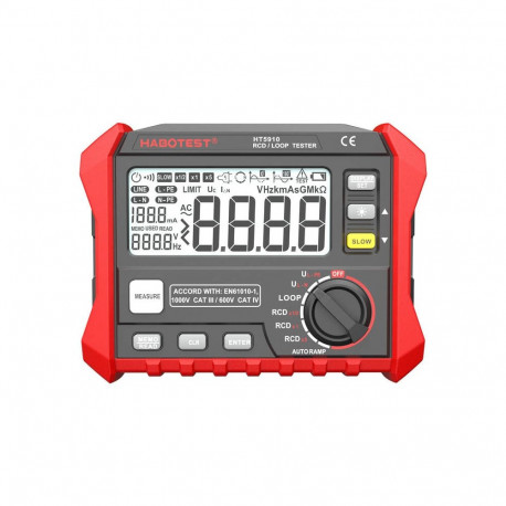 Digital RCD / Loop Resistance Tester Habotest HT5910