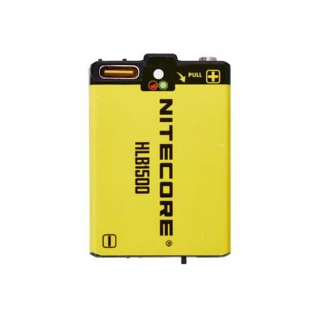 Nitecore HLB1500 rechargeable li-ion battery pack – 1500mAh USB-C fast charging, compact lightweight