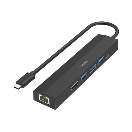 Adap. Hama USB-C pistik -> 3xUSB-A/USB-C/HDMI/LAN