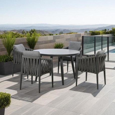 Table BRISTOL D120xH74cm, grey