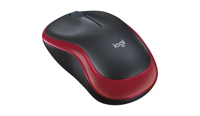 Wireless mouse Logitech 2,4G 1000 dpi M185 red