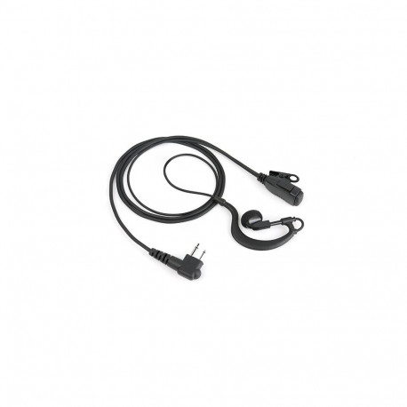 EM-2027/KR1 G shape earpiece with lapel PTT for Kirisun