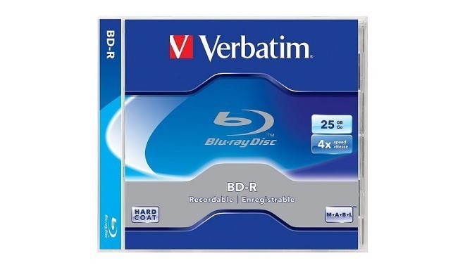 Verbatim BD-R 25GB 4x Jewel vāciņi