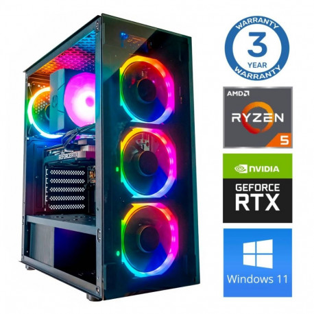 INTOP Ryzen 5 7500X3D 16GB DDR5 250SSD M.2 NVME RTX3050 6GB WIN11