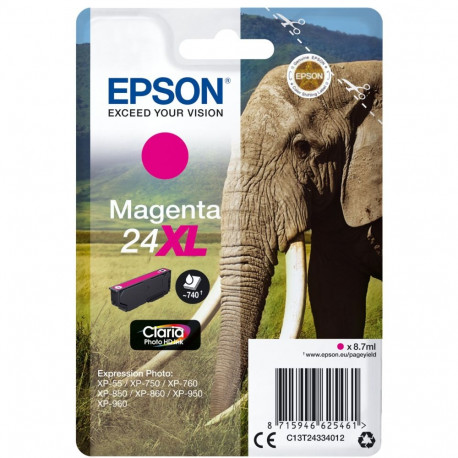 Epson Ink No 24 Epson24 Epson 24 XL Magenta (C13T24334012)