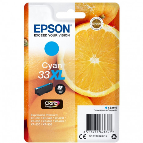 Epson tindi tsüaan No 33XL Epson33XL Epson 33XL (C13T33624012)