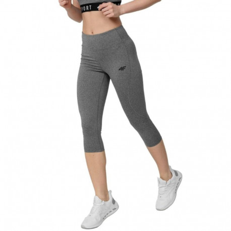4F naiste funktsionaalsed püksid H4Z22 SPDF350 24M S, keskmine hall melanž