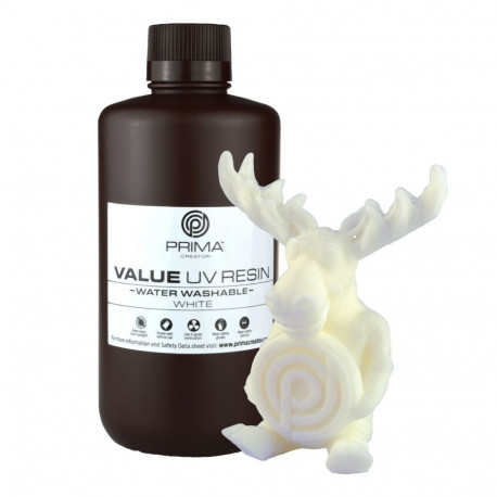 UV Resin Water Washable PrimaCreator Value 1000ml valge