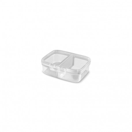 Snap Box toidukarp 3253924845623 ristkülikukujuline vaheseinaga 3.3L, läbipaistev