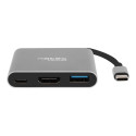 Natec | USB-C Multiport Adapter | NMP-1607 | Grey | USB Type-C | 0.11 m