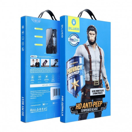 5D Mr. Monkey Glass - for Samsung Galaxy S26 black (Anti-Peep Strong Privacy)