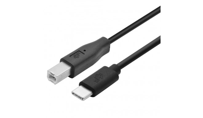 Cable USB CM-BM 1.8m black for printers