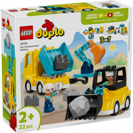Blocks DUPLO 10475 3 in 1 Construction Vehicles