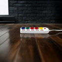 Power strip 5 socket with switches MCE204M/W