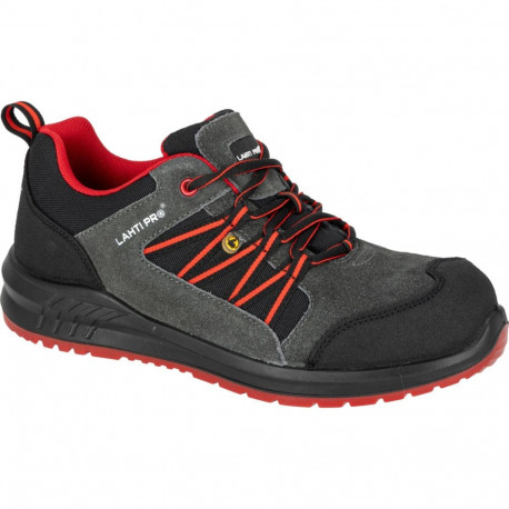 esd poolkingad seemisnahk/oxford grafiit-punane, s1 fo sr, "40", ce, lahti