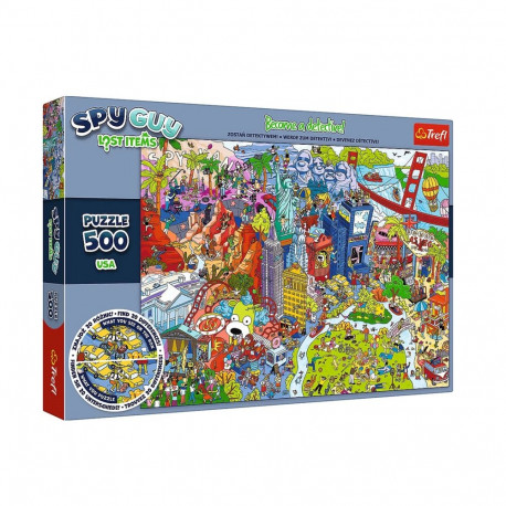 Puzzle - 500 - Spy Guy Lost Items - USA - Rodzina Treflików - Trefl 37480