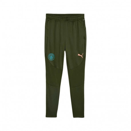 Adult's Tracksuit Bottoms Puma Manchester City Training Green Olive Unisex