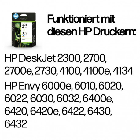 "HP Tinte 305 6ZD17AE Multipack (BK/C/M/Y)"