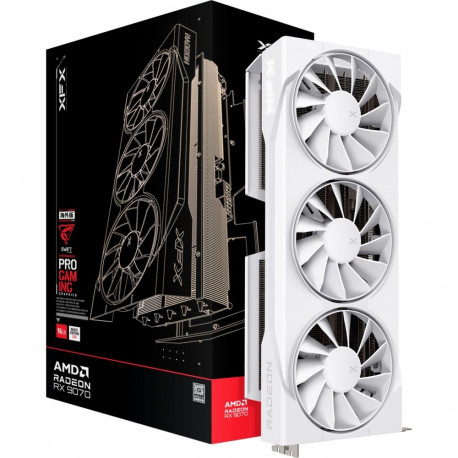 Radeon videokaart RX 9070 Swift OC RDNA4 GDDR6 3x DisplayPort 1x HDMI 2.1, valge
