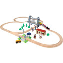 Eichhorn train set with bridge (55 pieces)