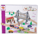 Eichhorn train set with bridge (55 pieces)