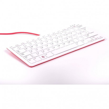 Raspberry Pi klaviatuur ametlik DE-paigutus sisaldab 3-Port-USB-Hub, valge/punane