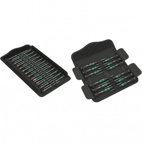 Kraftform Micro Big Pack 1 Elektronik-Schraubendrehersatz (schwarz/grün, 25-teilig)