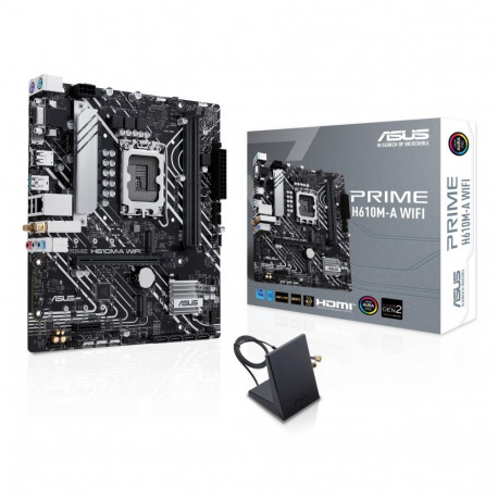 Mainboard|ASUS|Intel H610|LGA 1700|micro ATX|RAM DDR5-SDRAM|2xSlots|Wi-Fi Yes|Bluetooth Yes|2xNumber