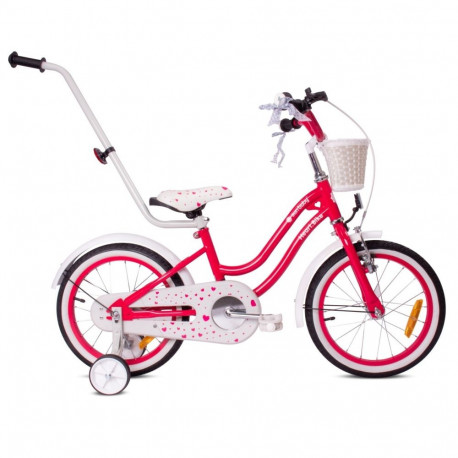 Rower 16 cali Heart bike - malinowy