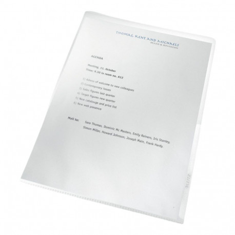 Plastic pocket A4 L-pocket LEITZ Recycle 140mic Matt 25 pcs